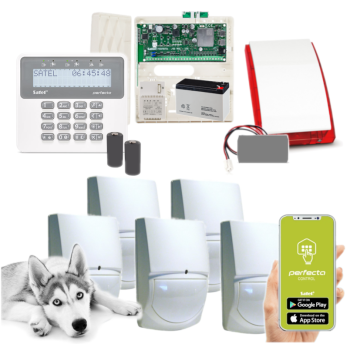 ZESTAW ALARMOWY SATEL PERFECTA 32-WRL LTE SET-A 5 CZUJEK SWAN QUAD PRF-LCD-WRL + SYRENA MSP-300 R